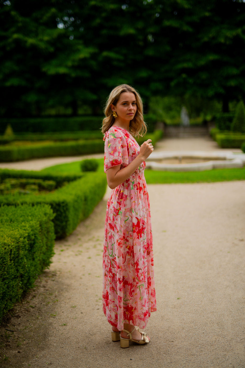 Robe Charlotte rose