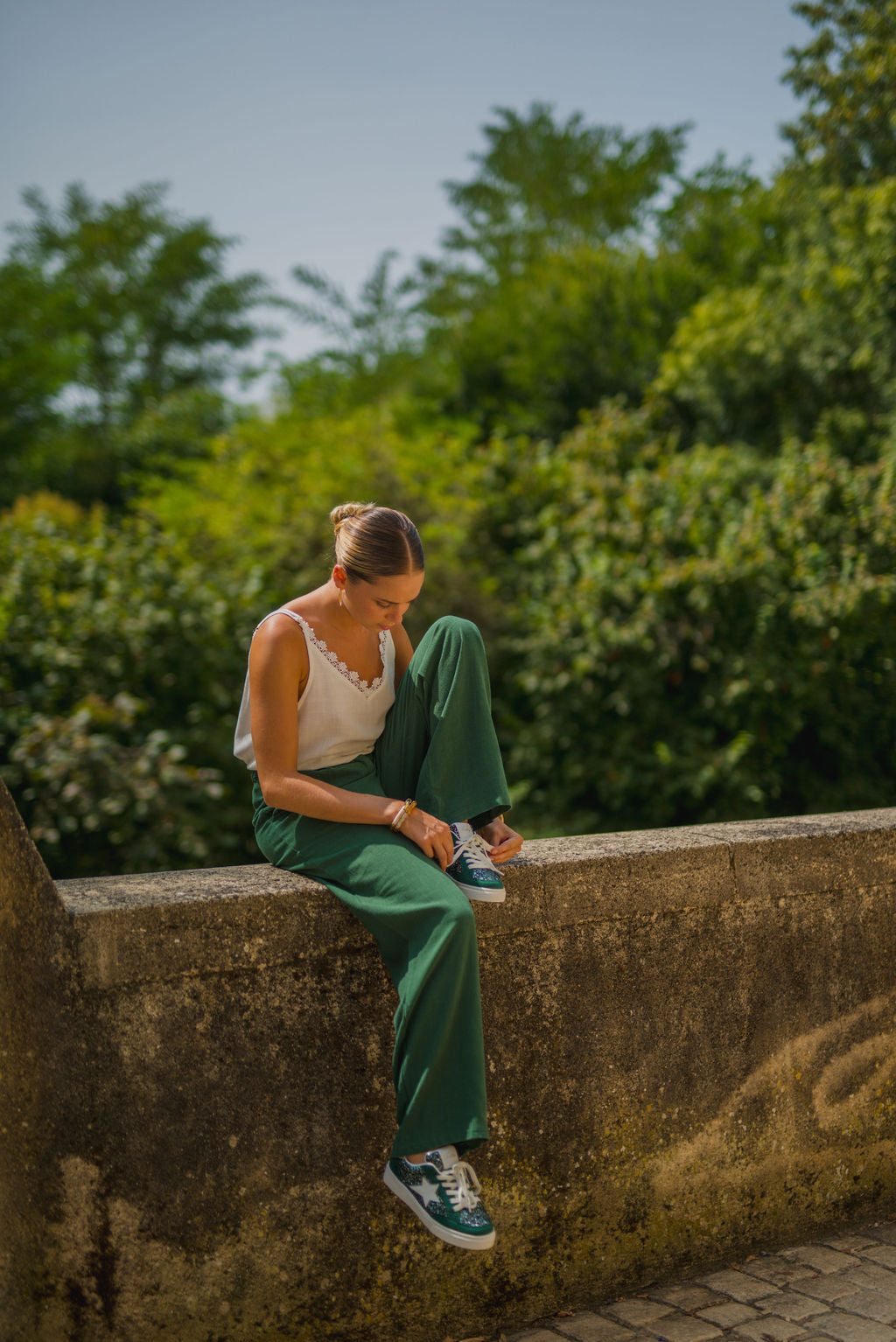 Pantalon Darren vert sapin