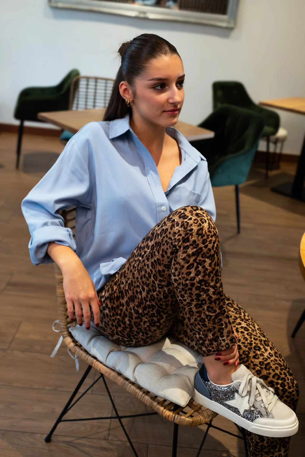 Baskets Rachel bleues