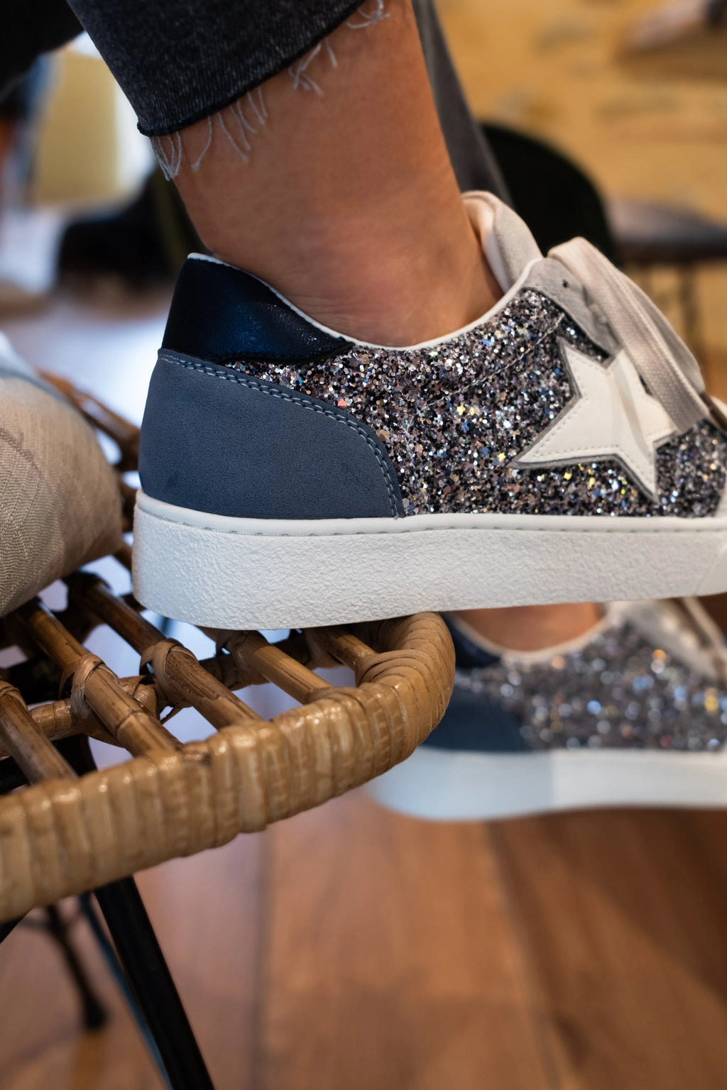 Baskets Rachel bleues