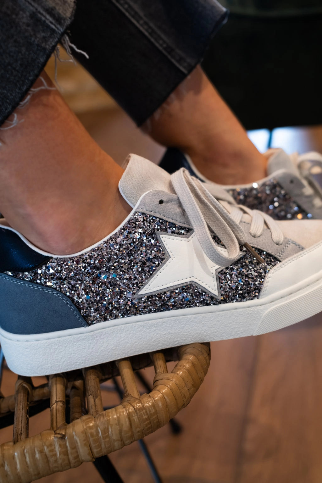 Baskets Rachel bleues