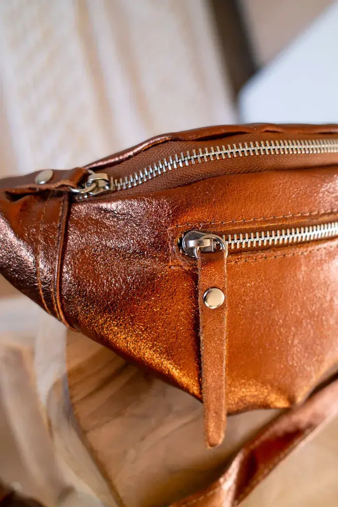 Sac banane en cuir - Chuck marron