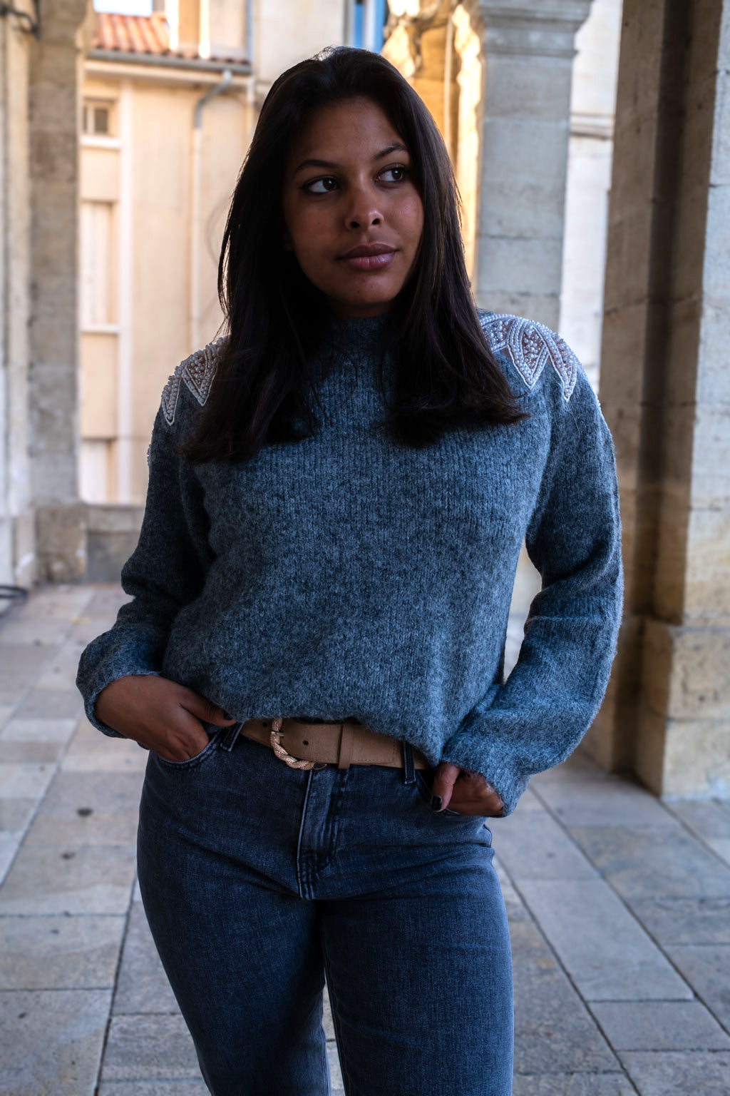Pull Sylvain gris