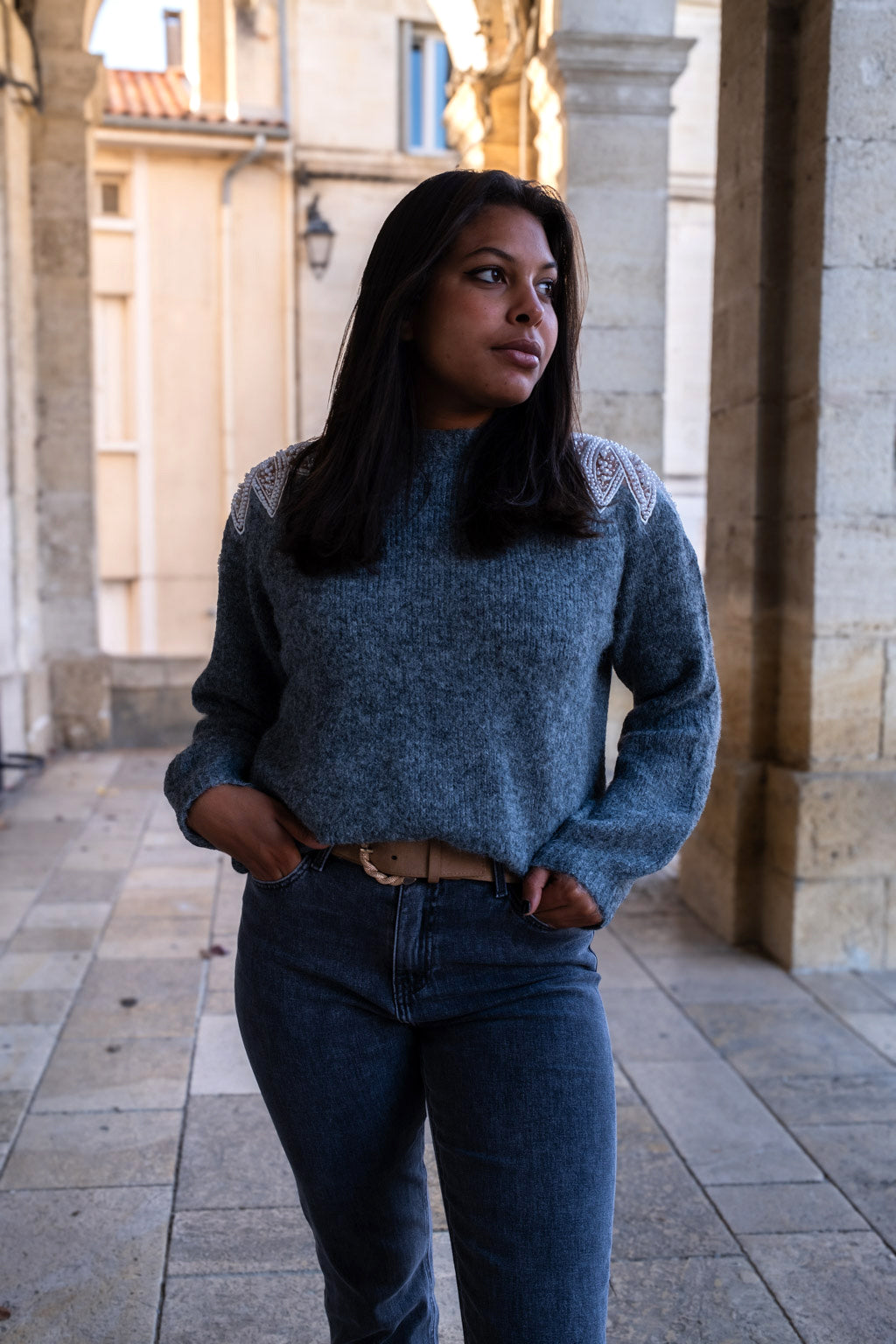 Pull Sylvain gris