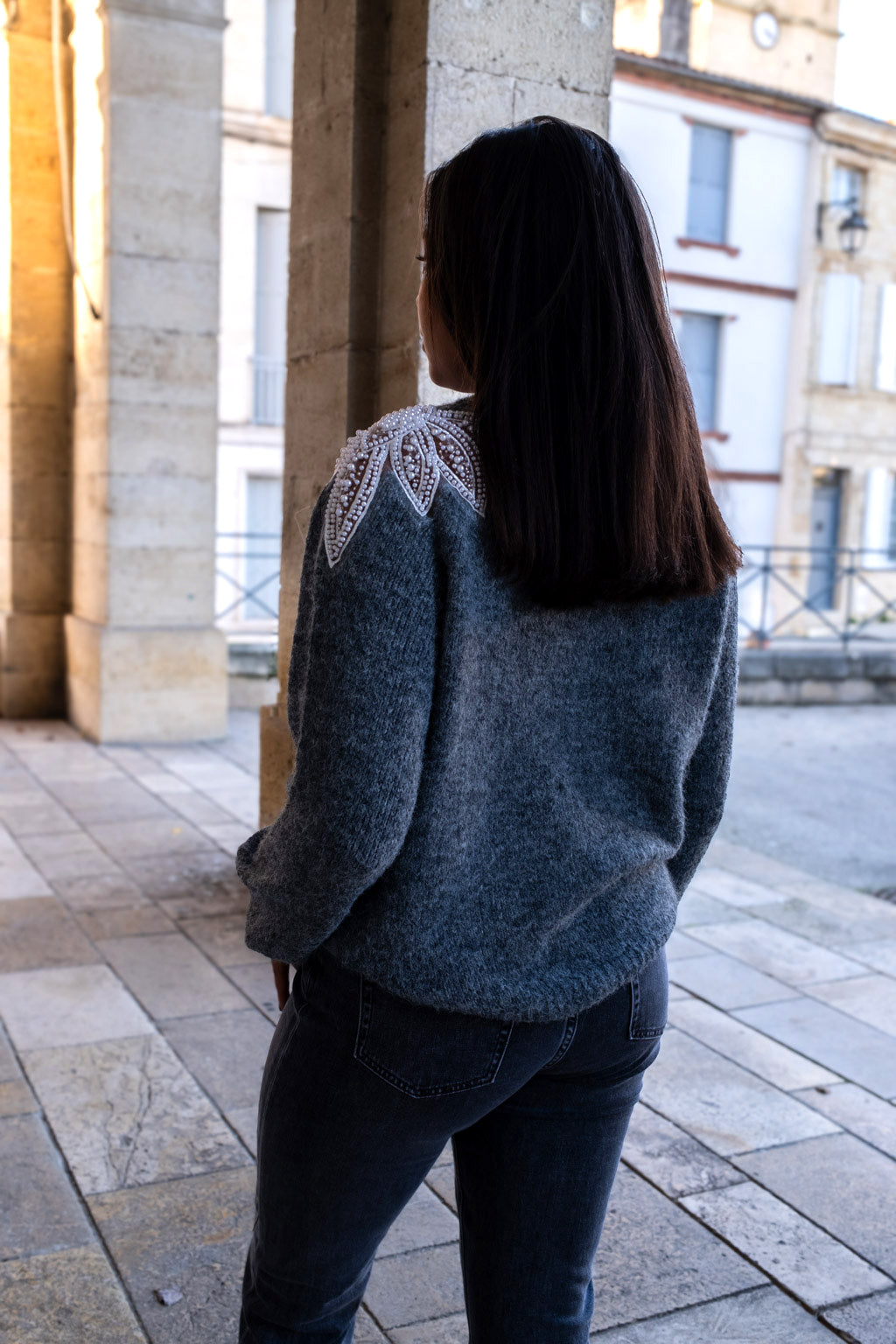 Pull Sylvain gris