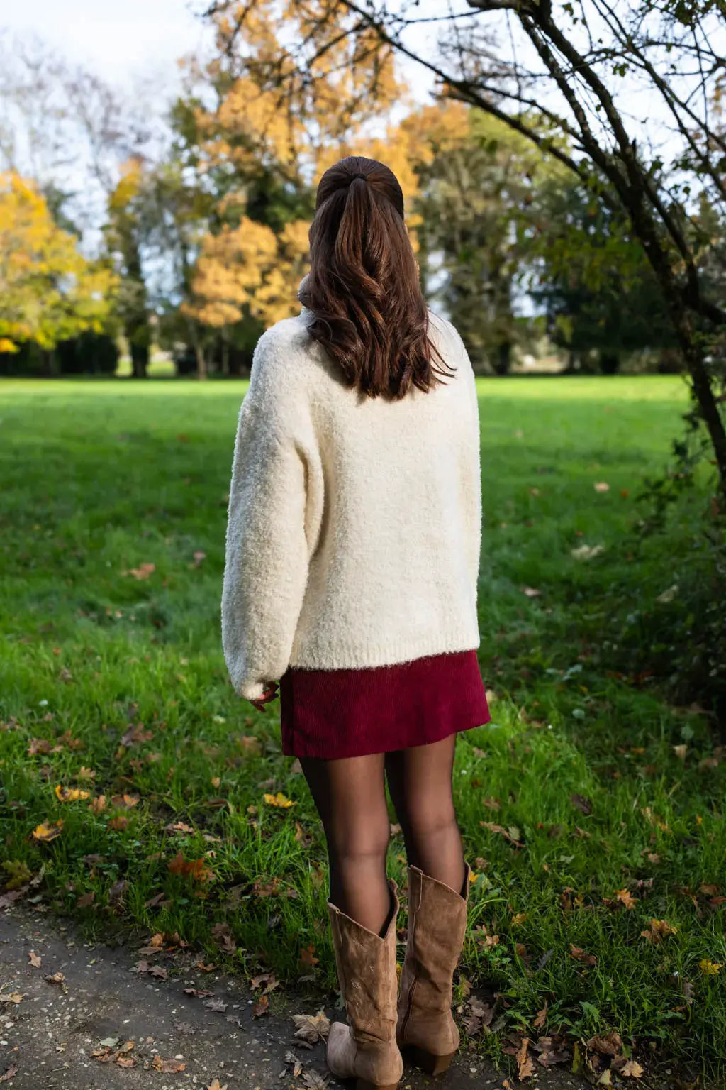 Jupe Betty bordeaux