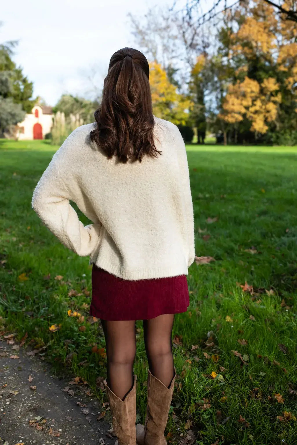 Jupe Betty bordeaux