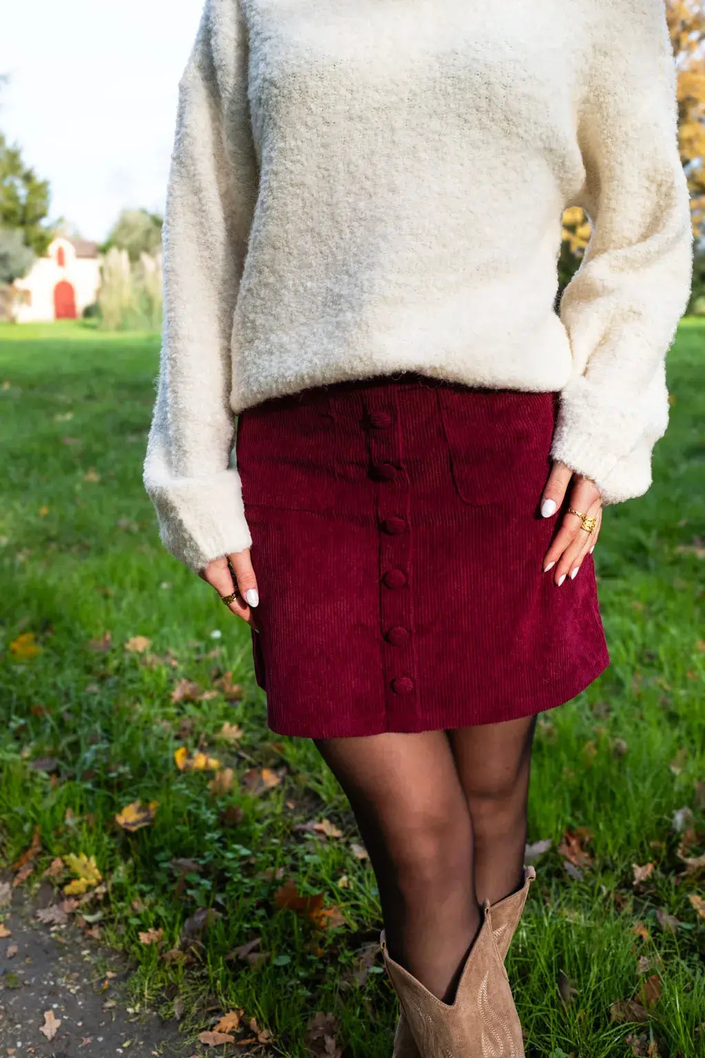 Jupe Betty bordeaux