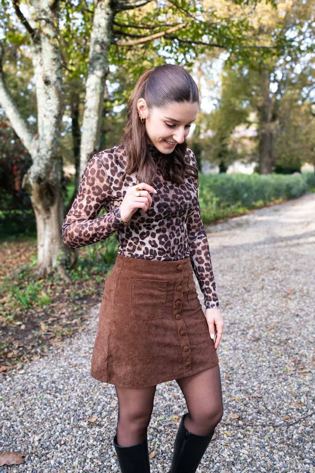 Jupe Betty chocolat