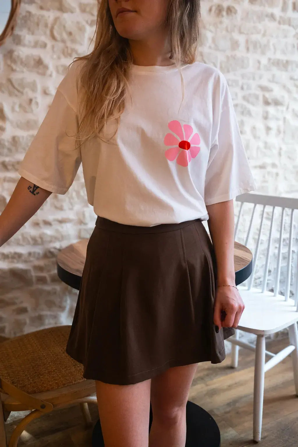 Jupe-short Jane taupe
