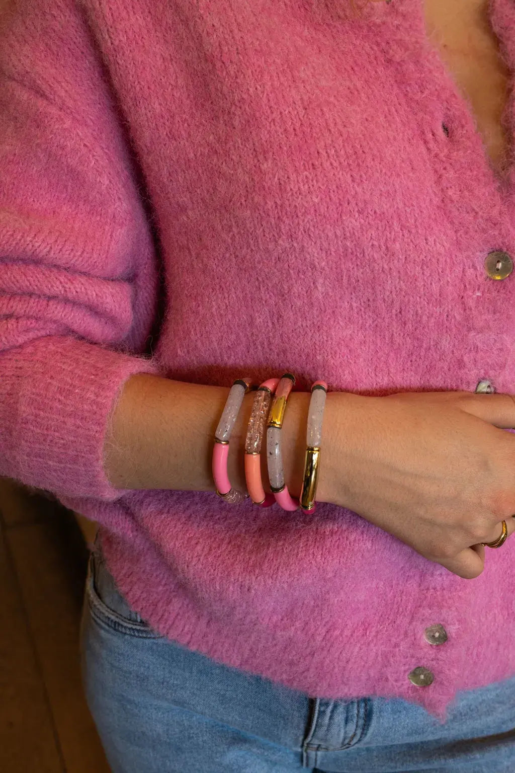 Bracelet Tyla rose doré