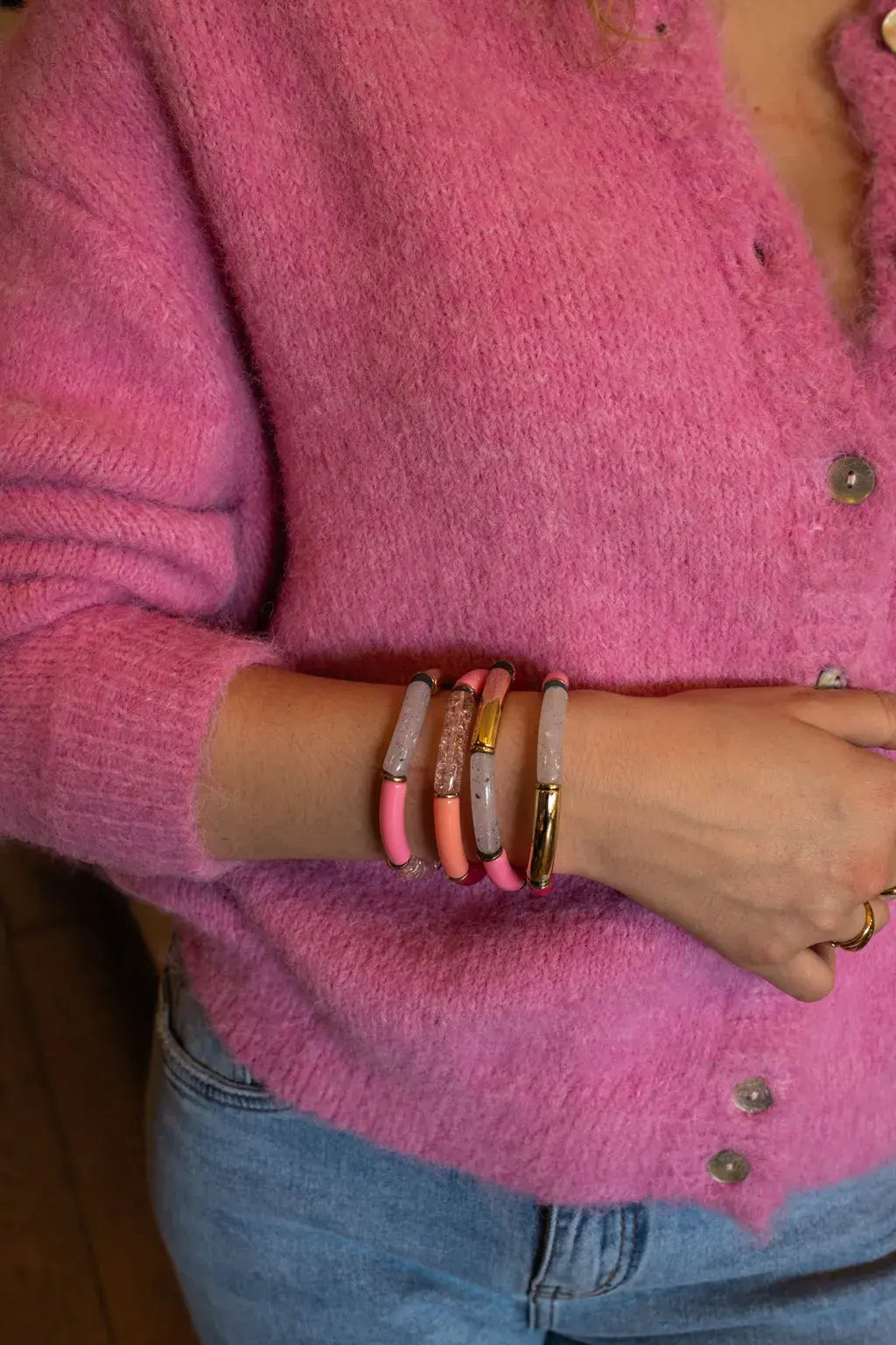 Bracelet Tyla rose doré