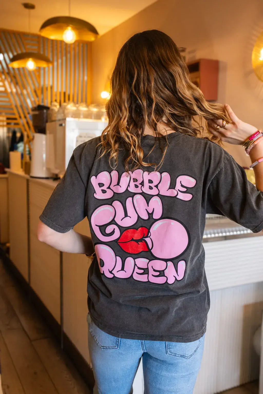 T-shirt Bubble gum gris
