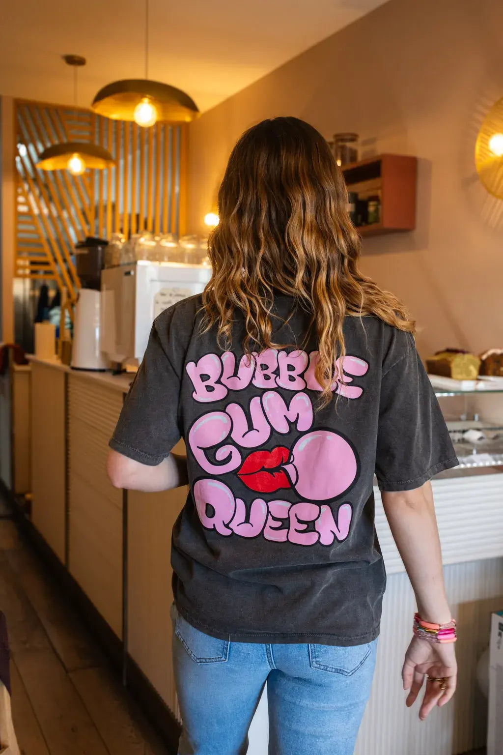 T-shirt Bubble gum gris