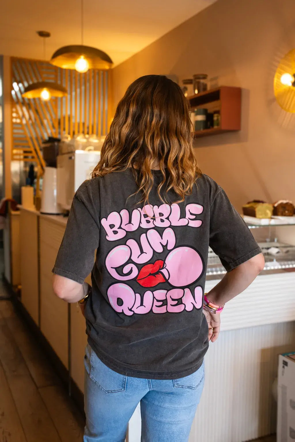T-shirt Bubble gum gris