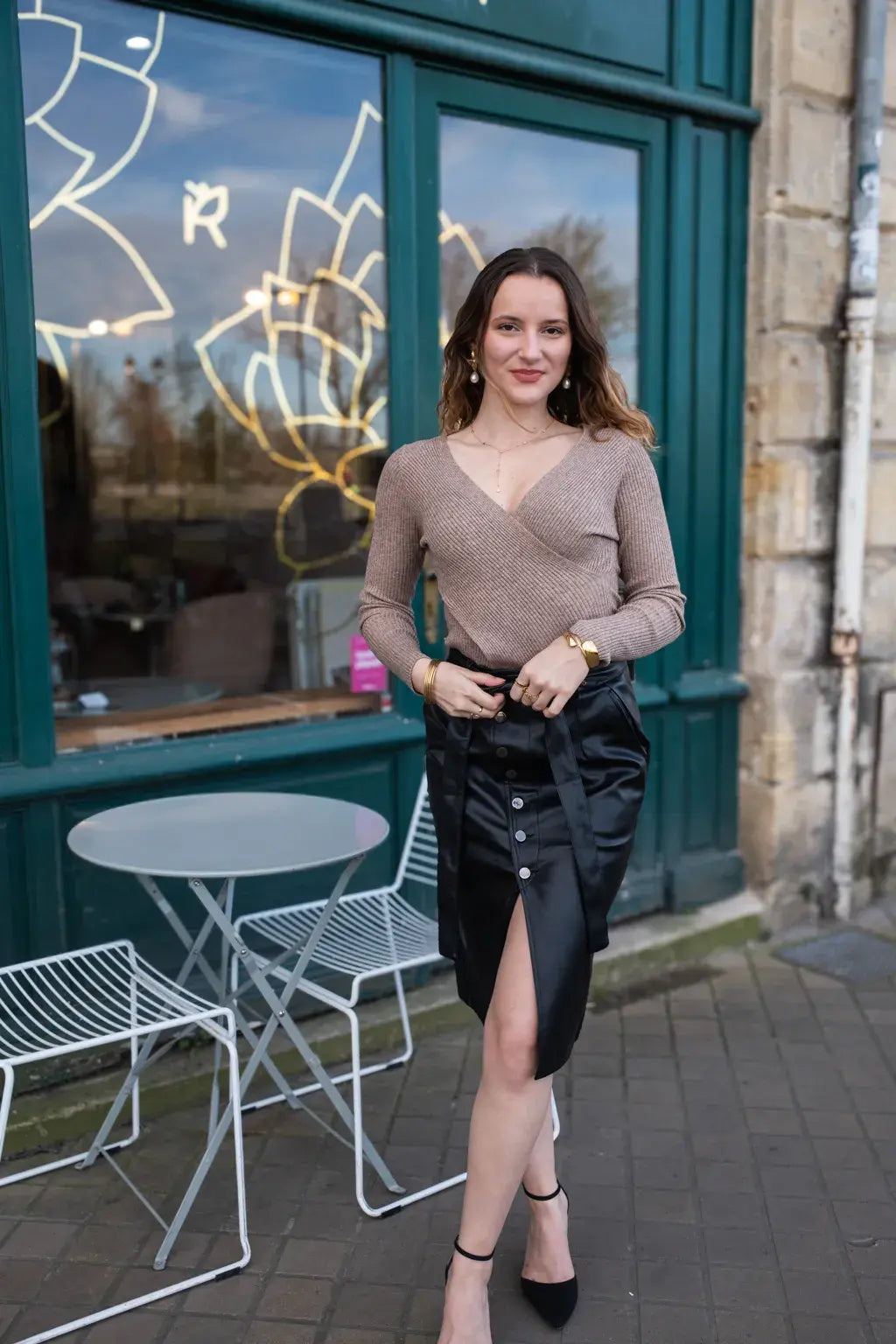 Pull Linda taupe