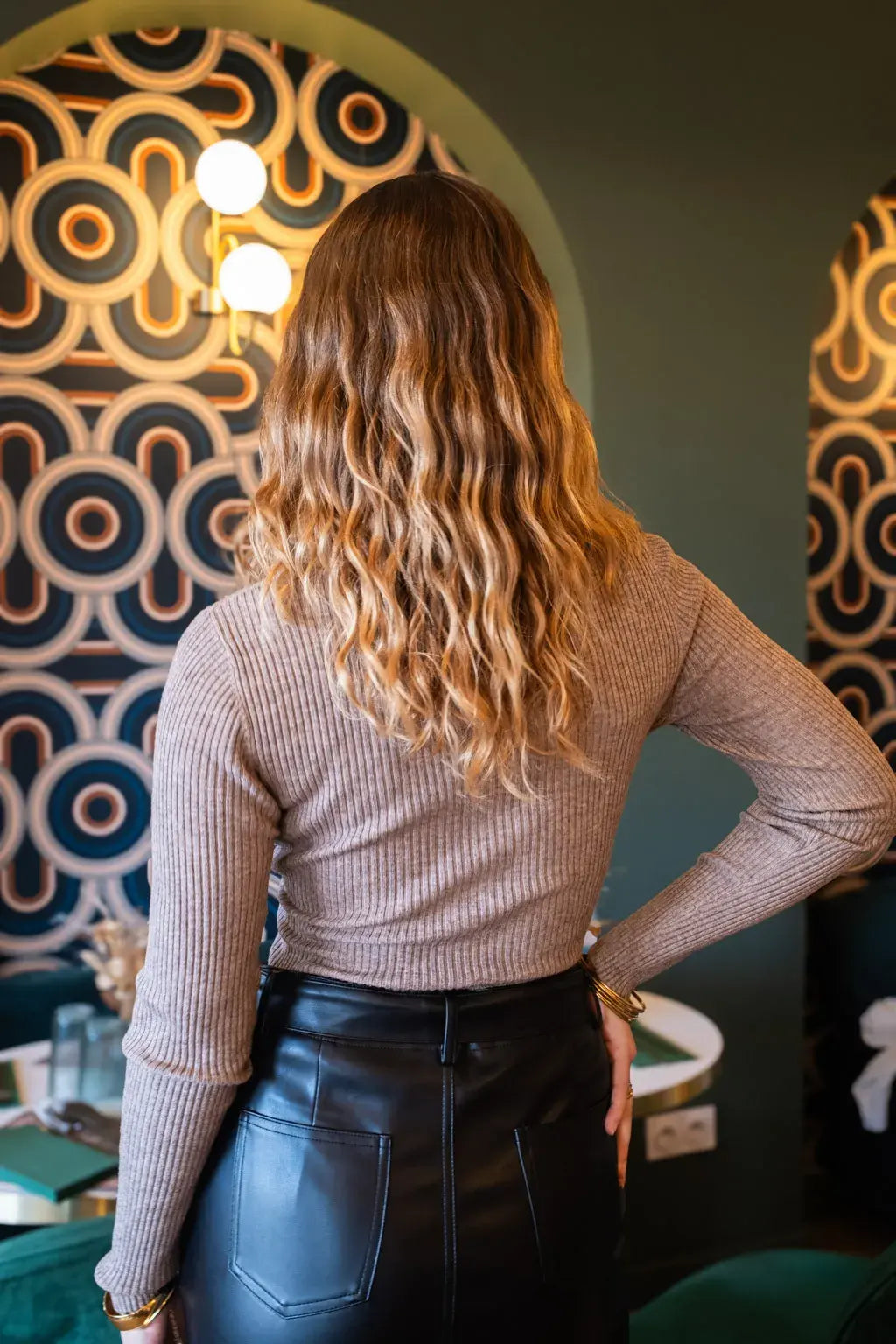Pull Linda taupe