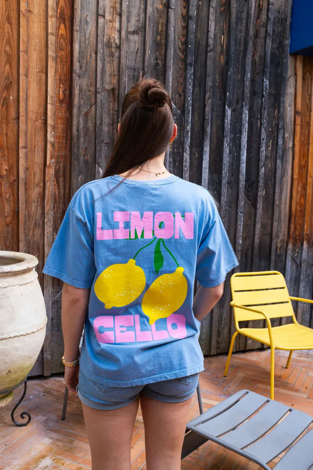 T-shirt Limoncello bleu