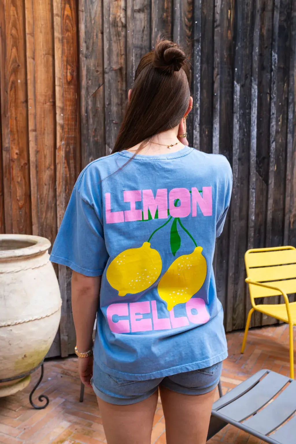 T-shirt Limoncello bleu
