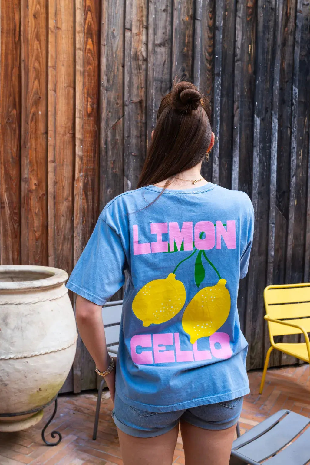 T-shirt Limoncello bleu