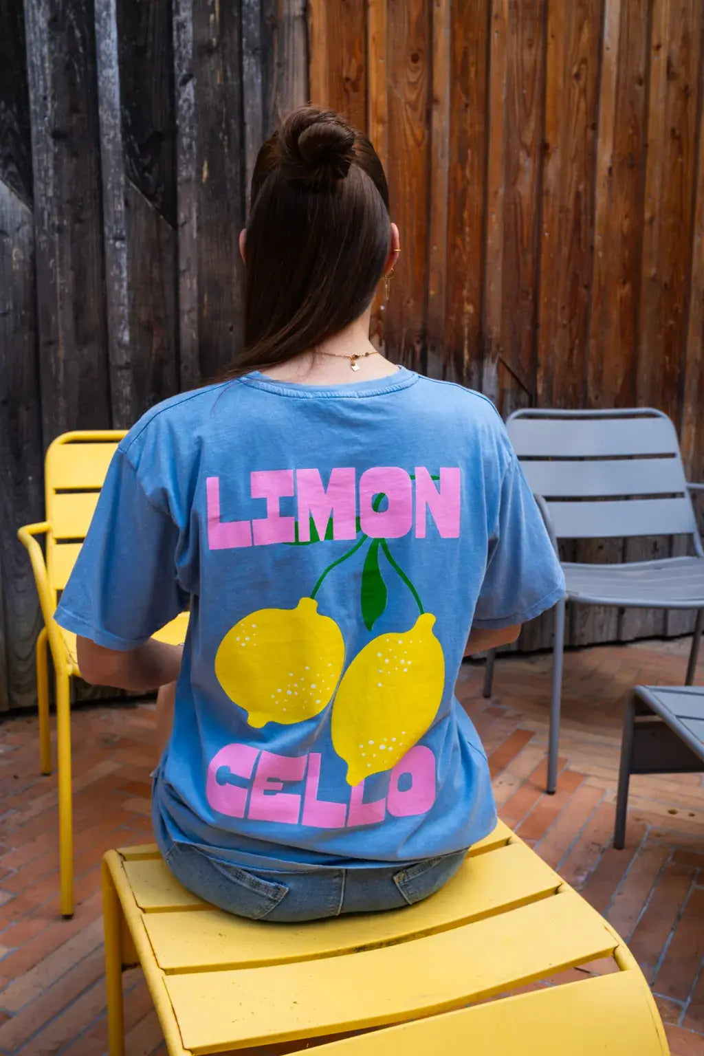 T-shirt Limoncello bleu