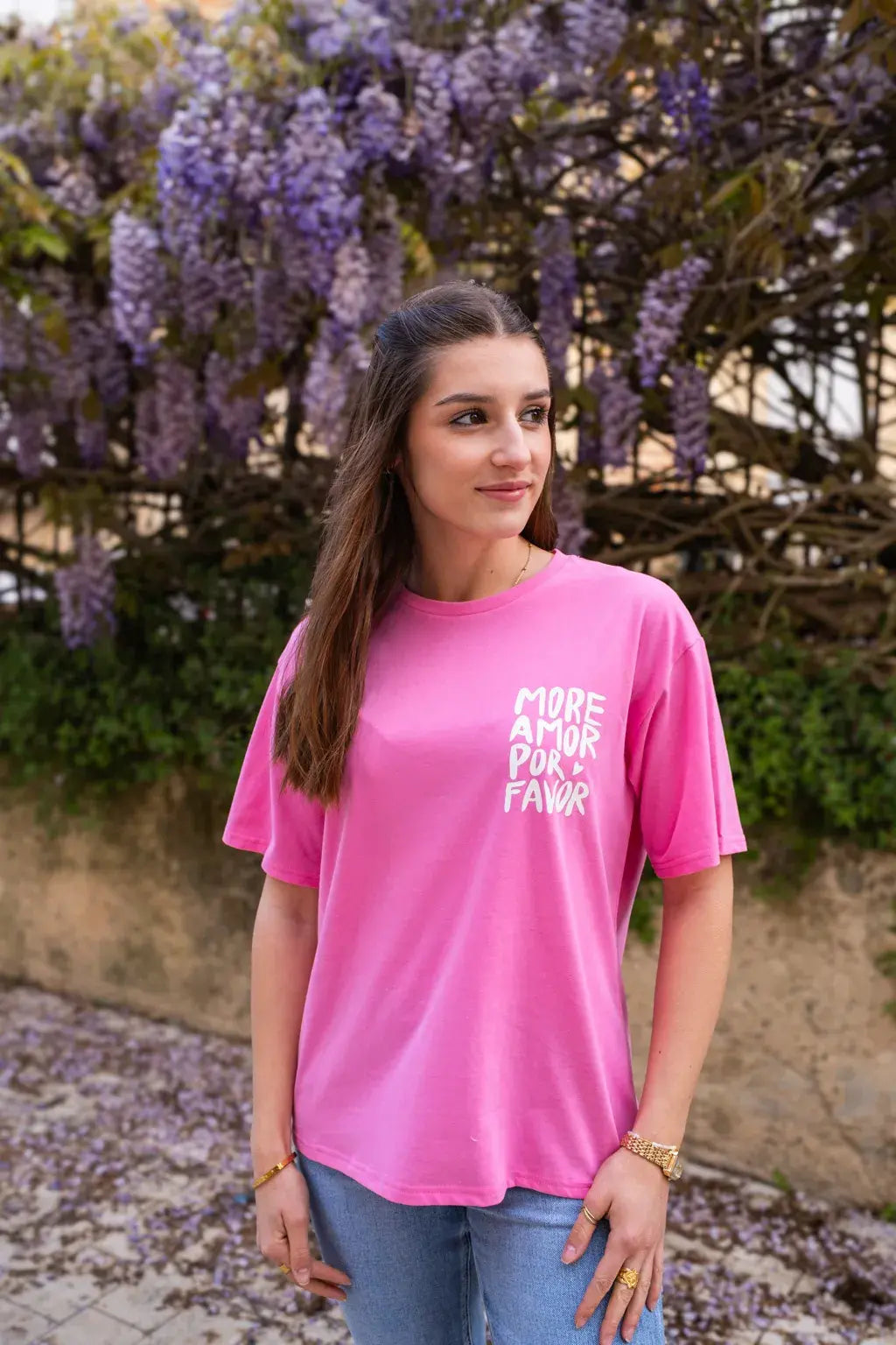 T-shirt More Amor rose