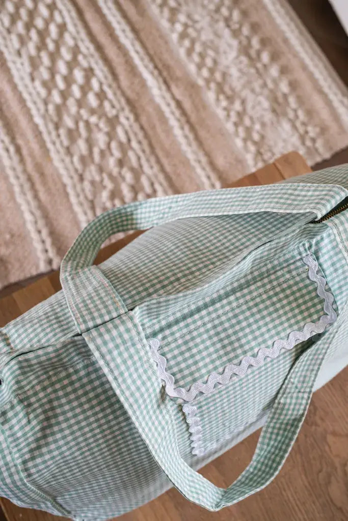 Sac cabas Vichy vert