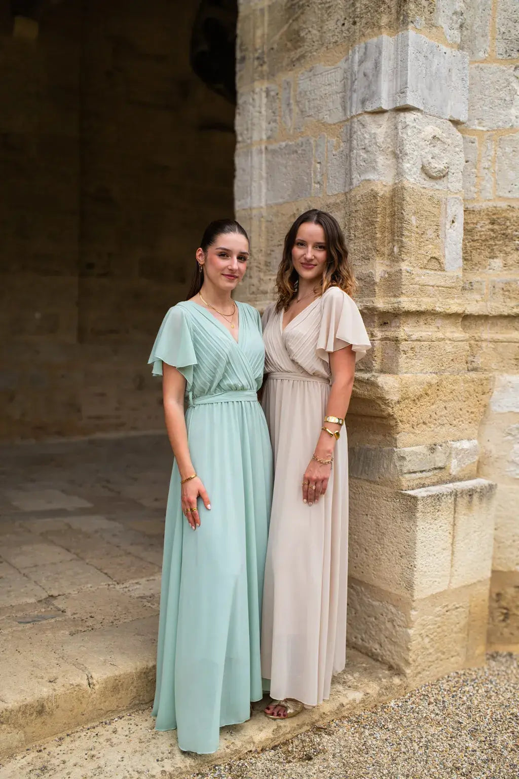 Robe Mila longue beige