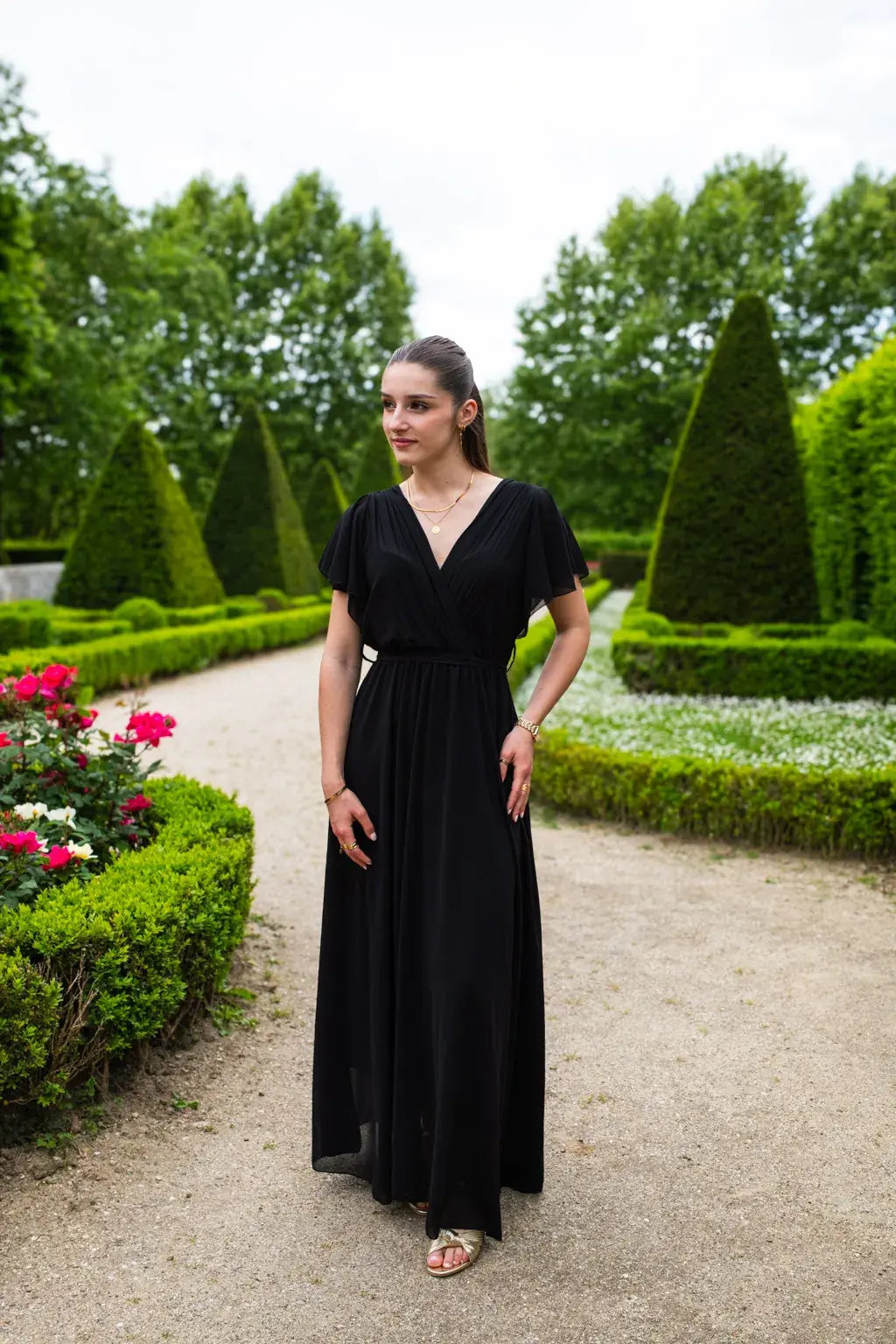 Robe Mila longue noire