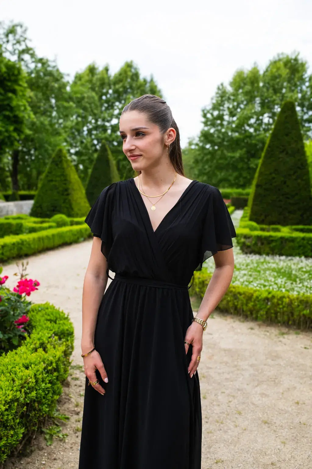 Robe Mila longue noire