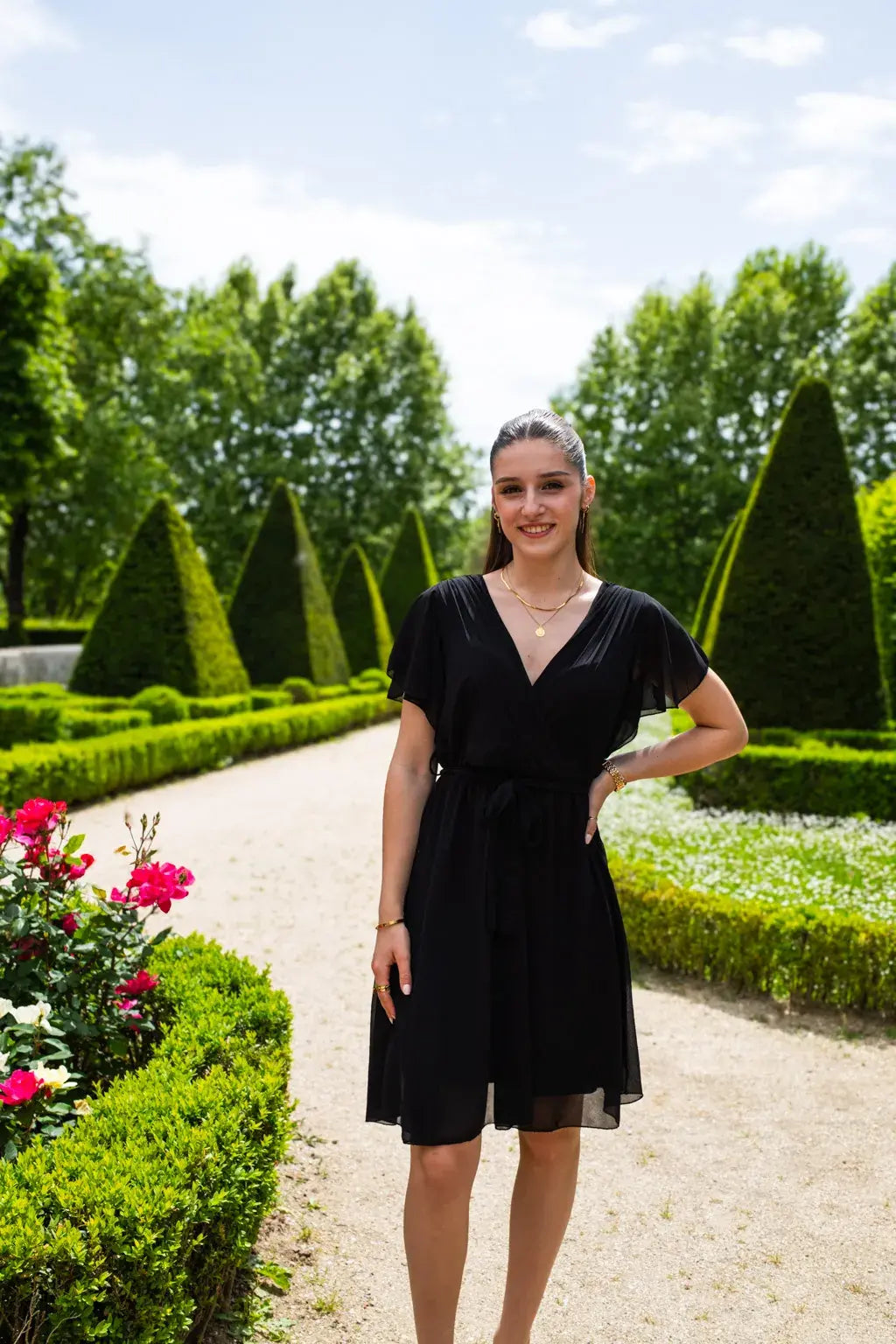Robe Mila courte noire
