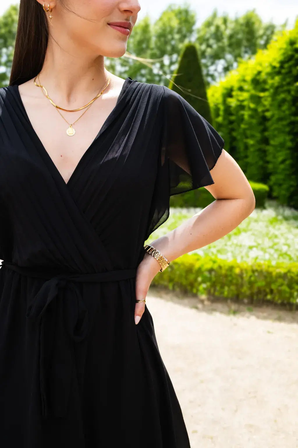 Robe Mila courte noire
