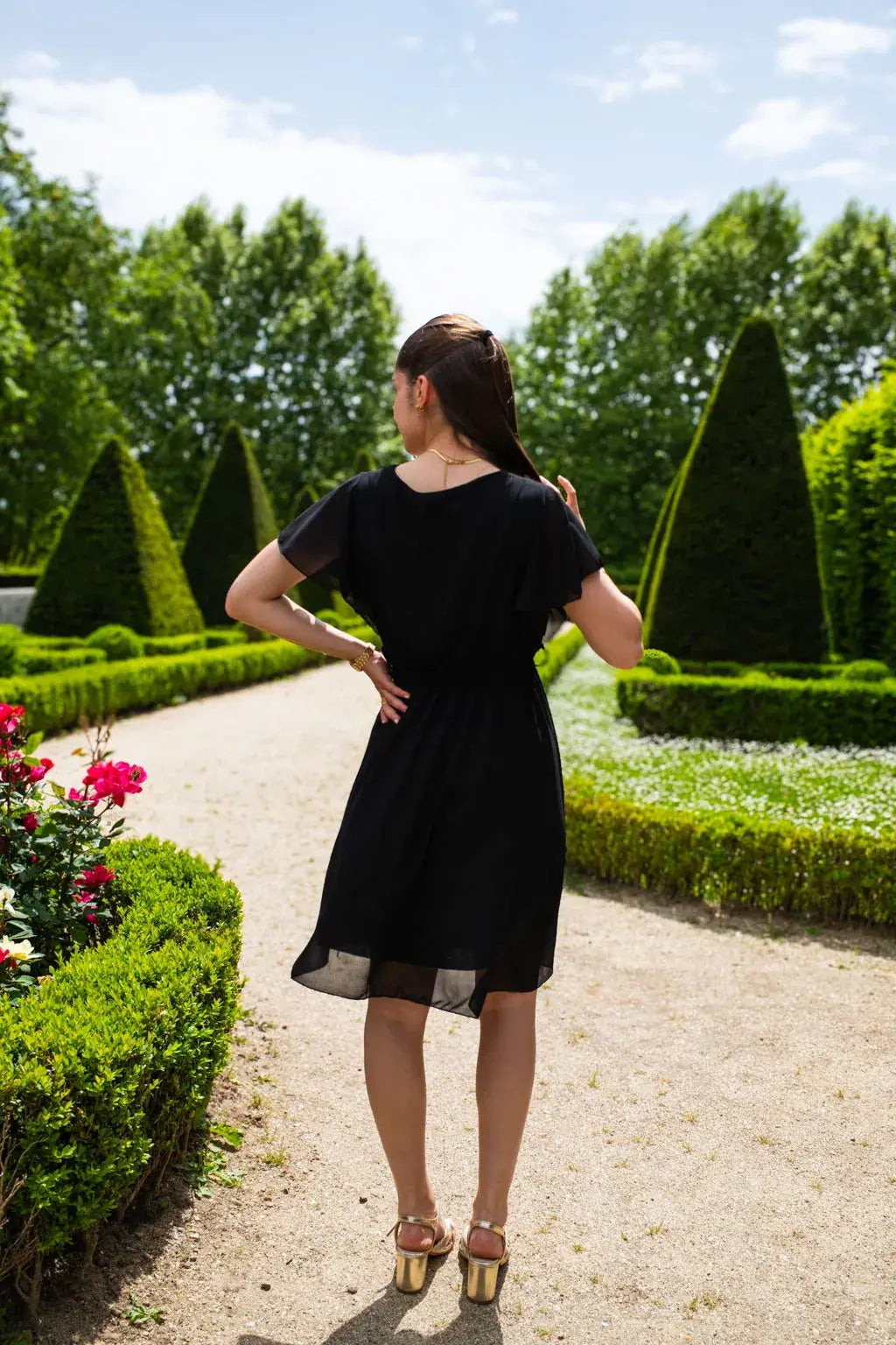 Robe Mila courte noire