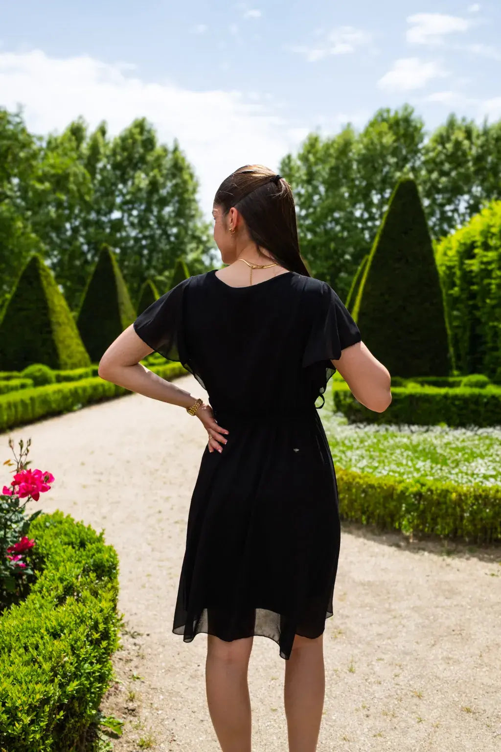 Robe Mila courte noire