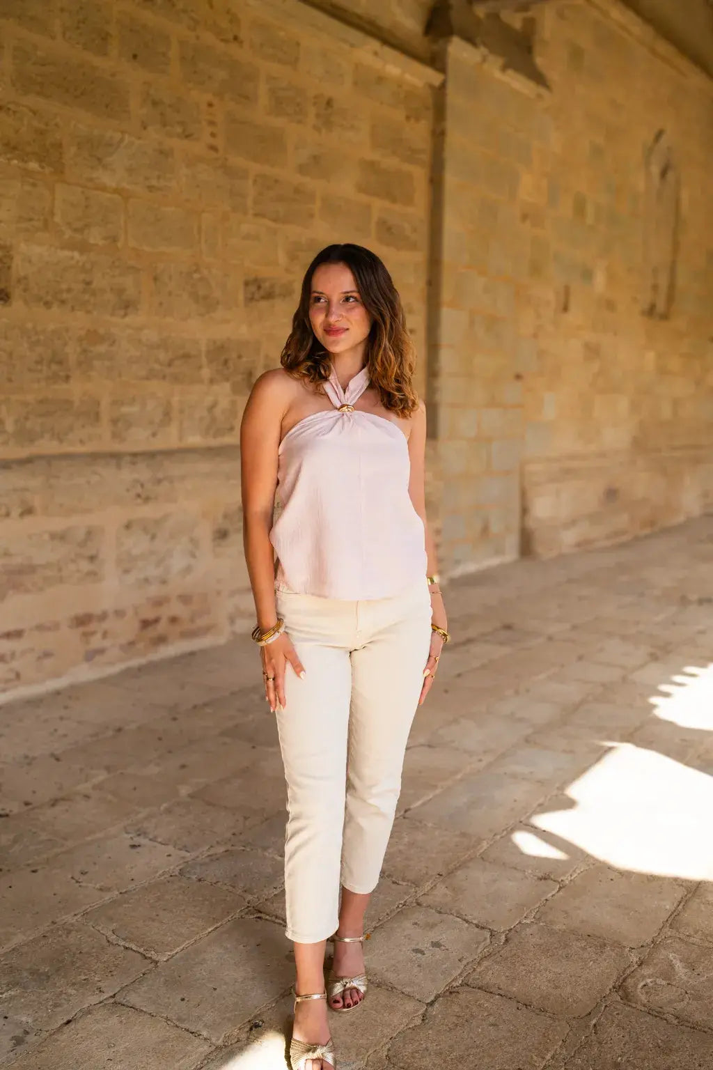 Top Solène rose