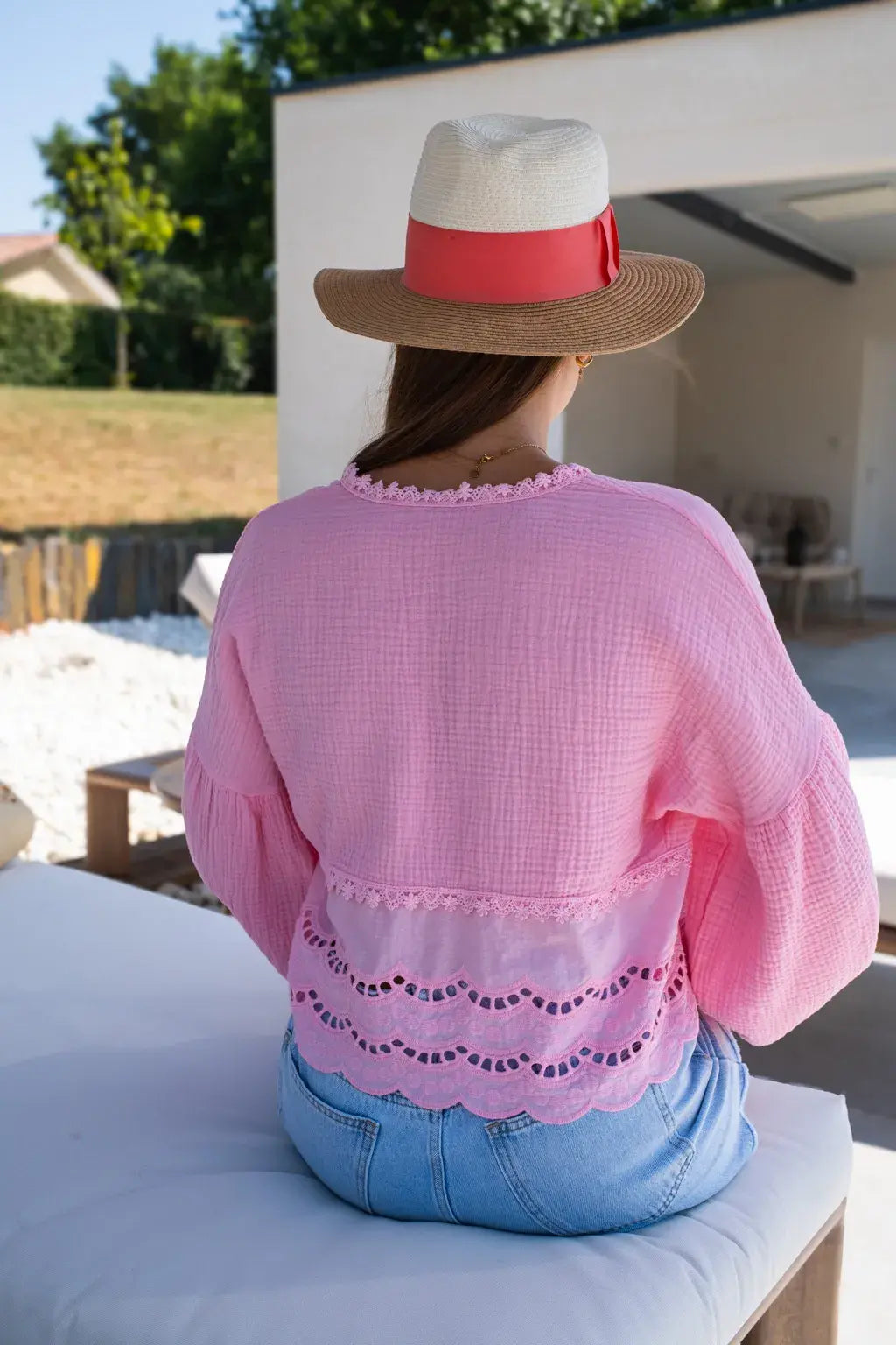 Blouse Clémentine rose