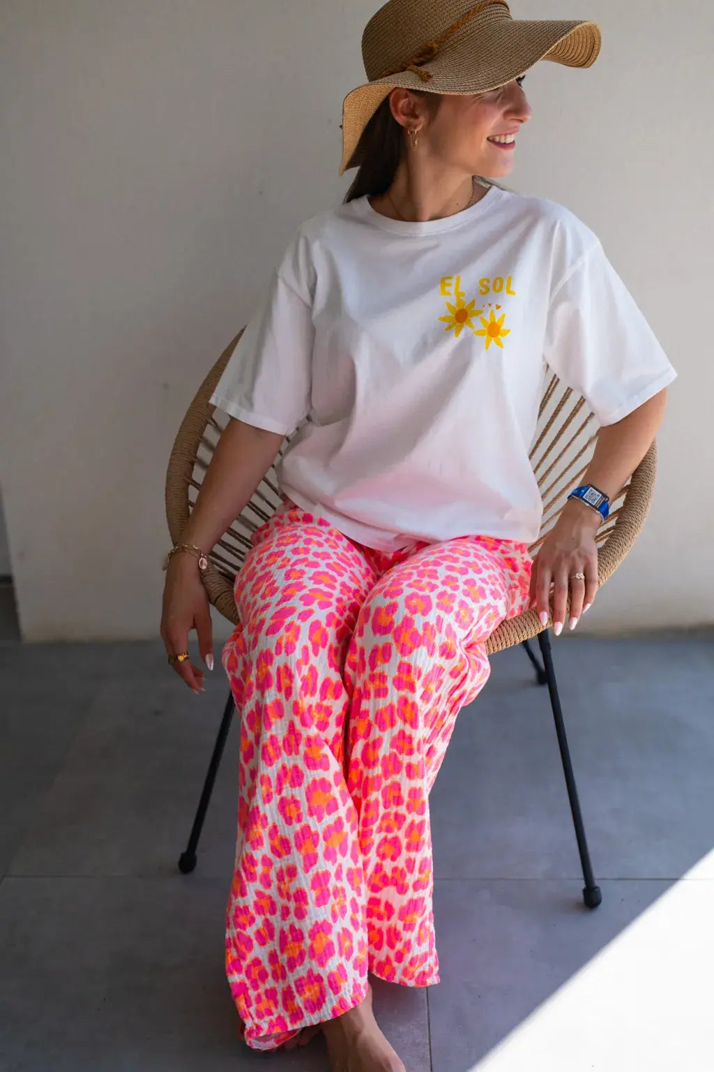 T-shirt El Sol El Mar écru