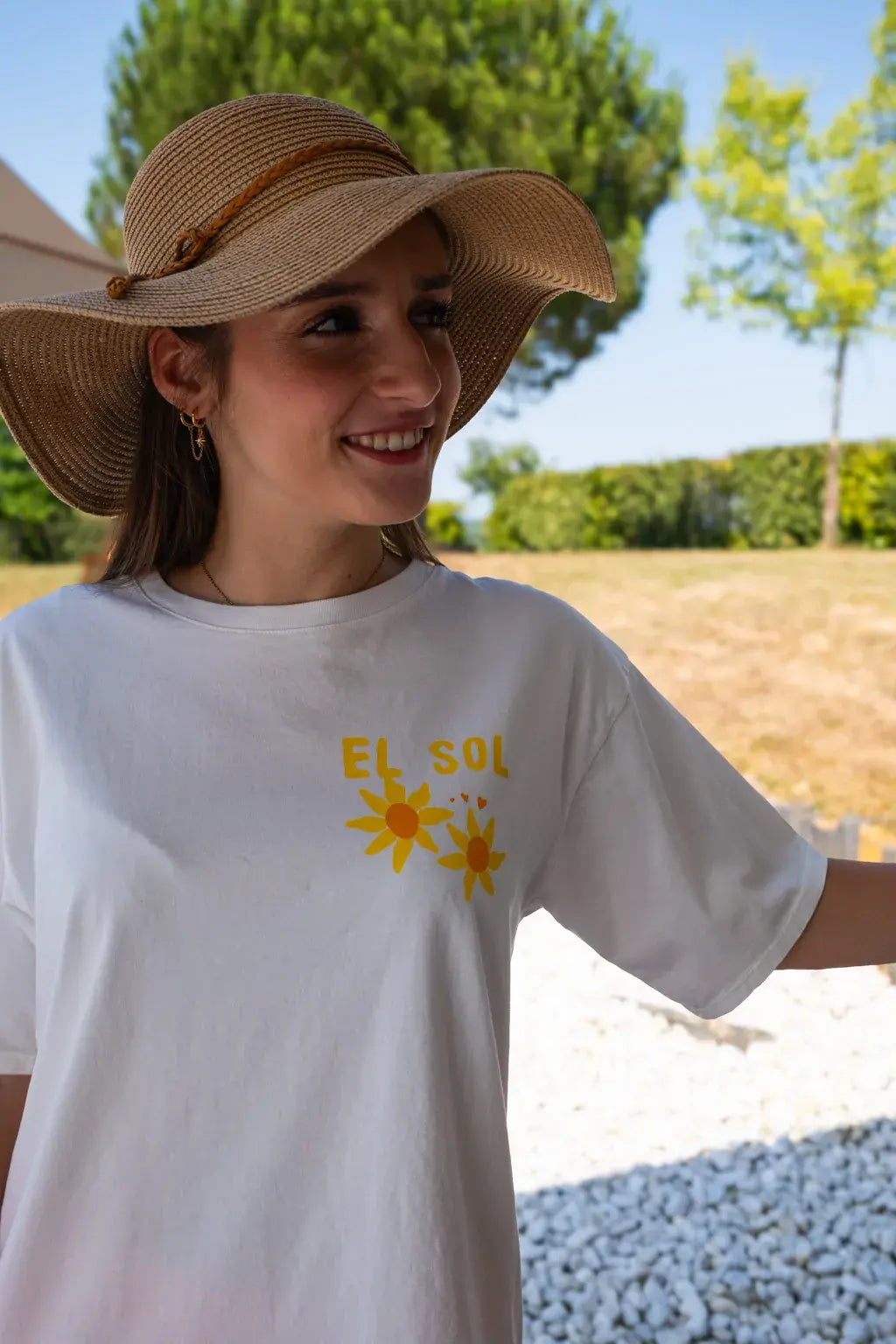 T-shirt El Sol El Mar écru