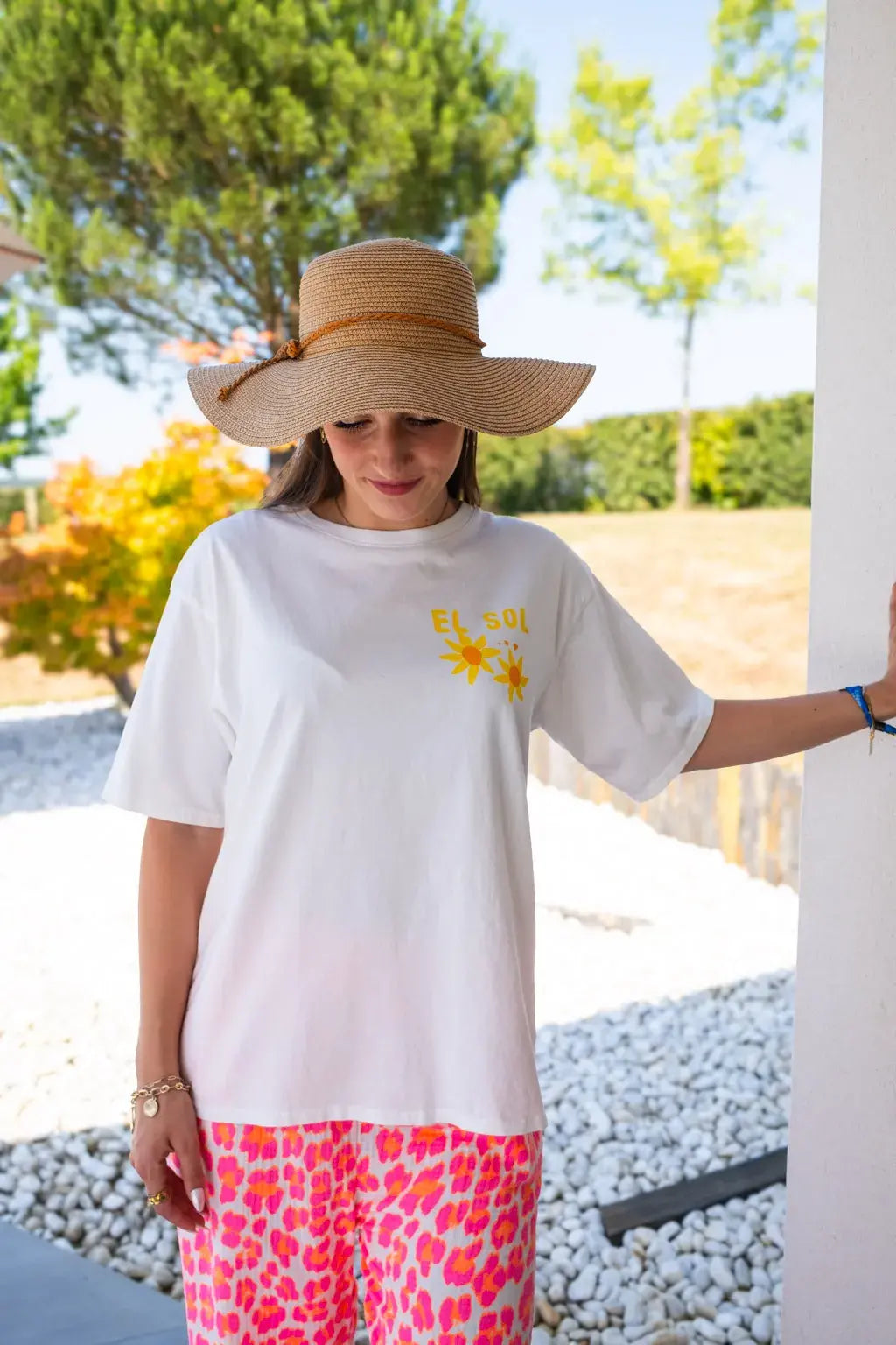 T-shirt El Sol El Mar écru