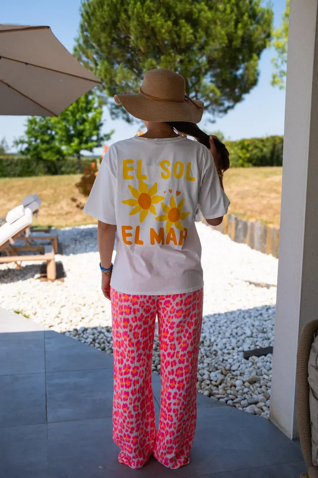 T-shirt El Sol El Mar écru