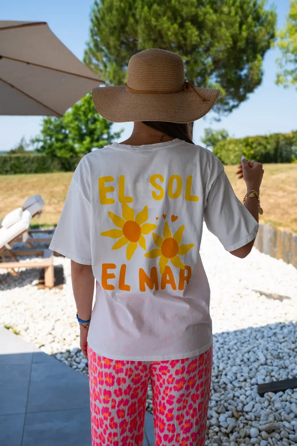 T-shirt El Sol El Mar écru
