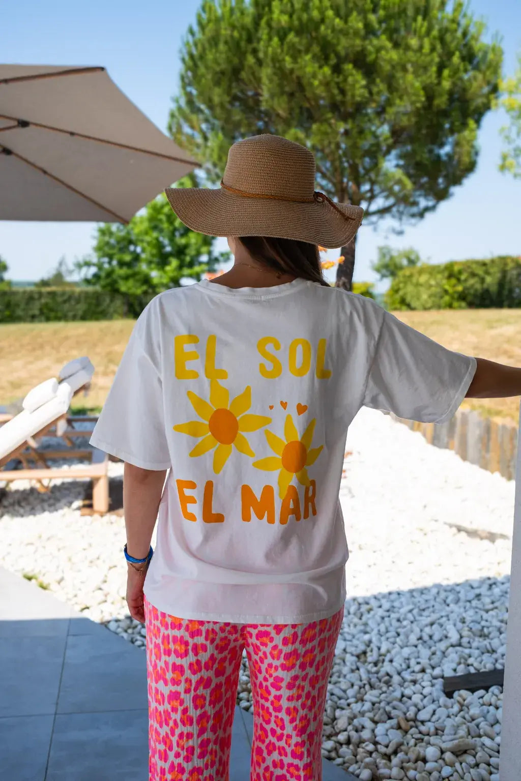 T-shirt El Sol El Mar écru