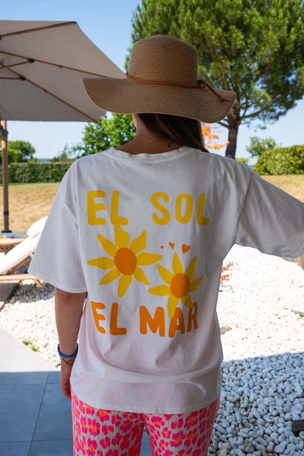 T-shirt El Sol El Mar écru