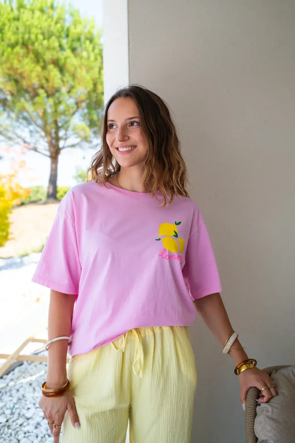 T-shirt Lemons rose