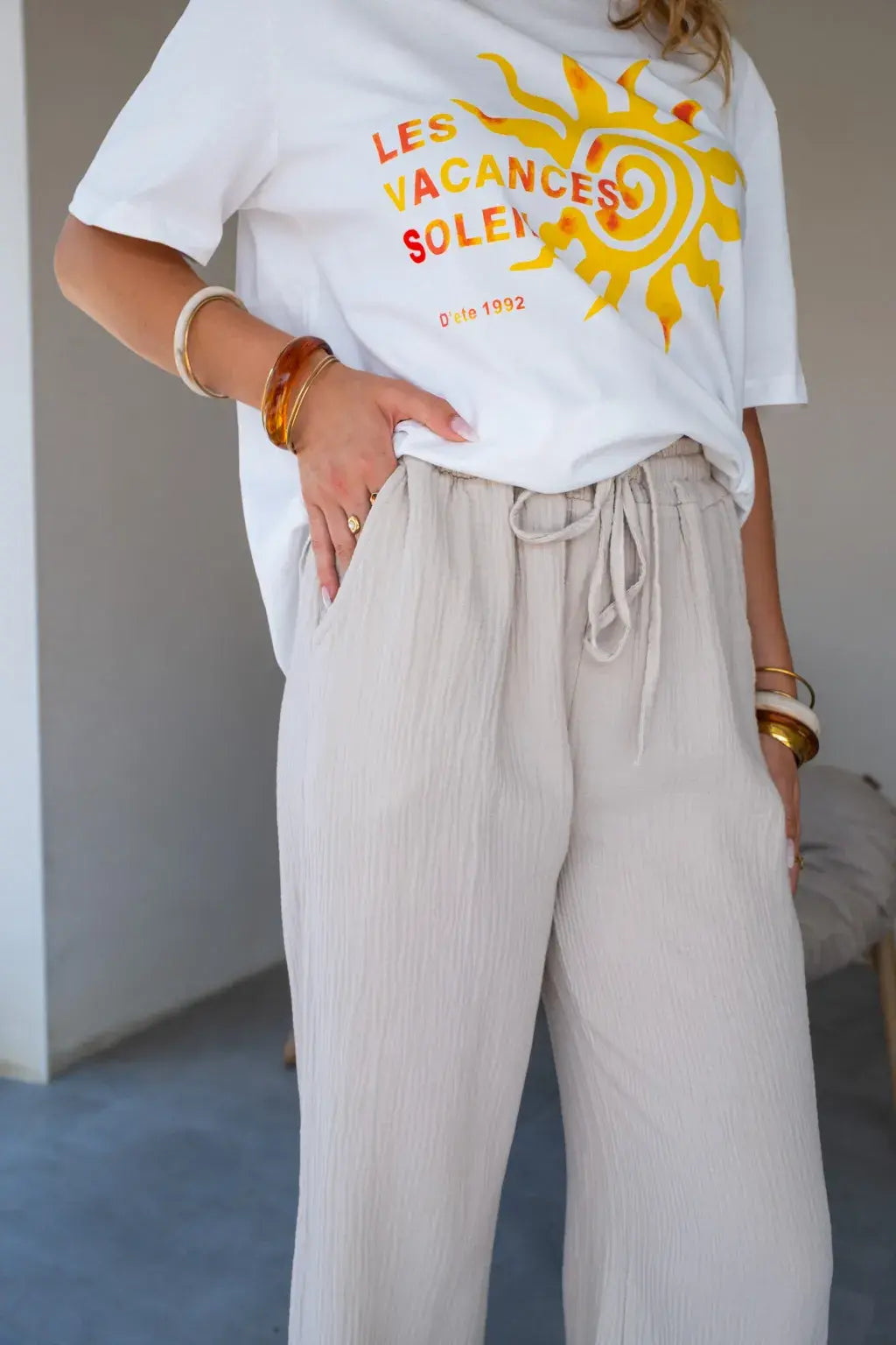 Pantalon Pola beige