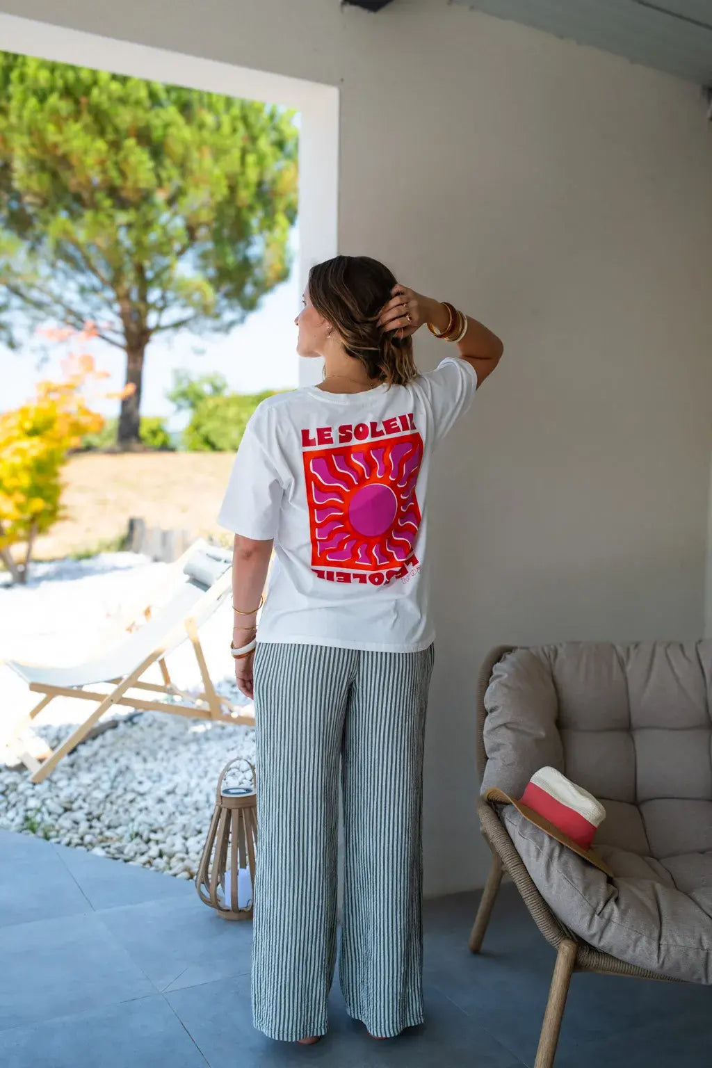 T-shirt Le Soleil écru