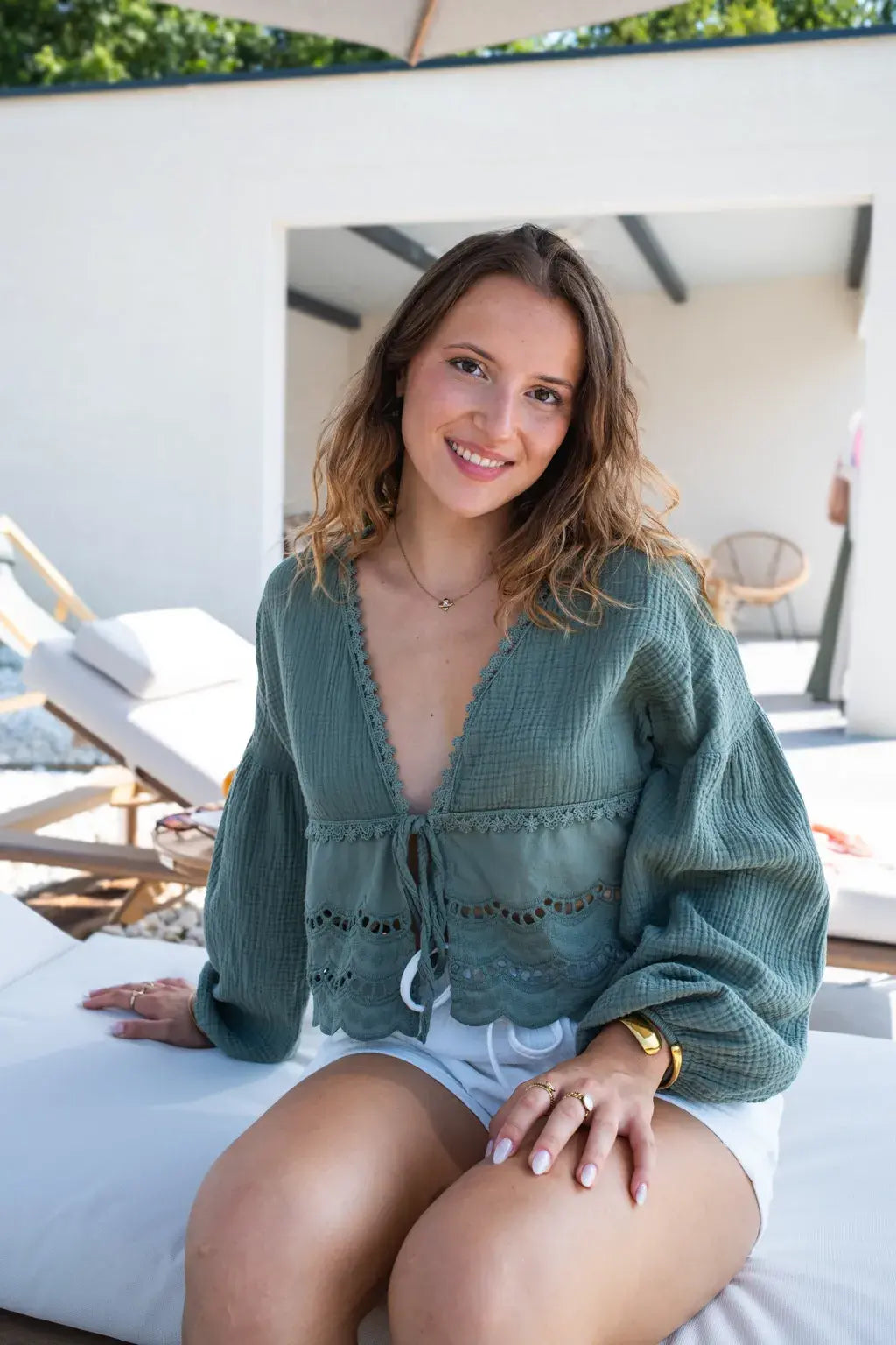Blouse Clémentine kaki