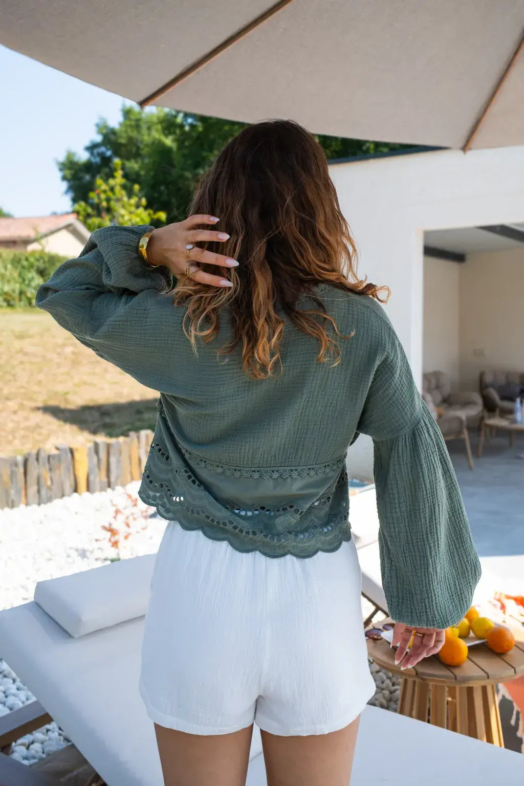 Blouse Clémentine kaki