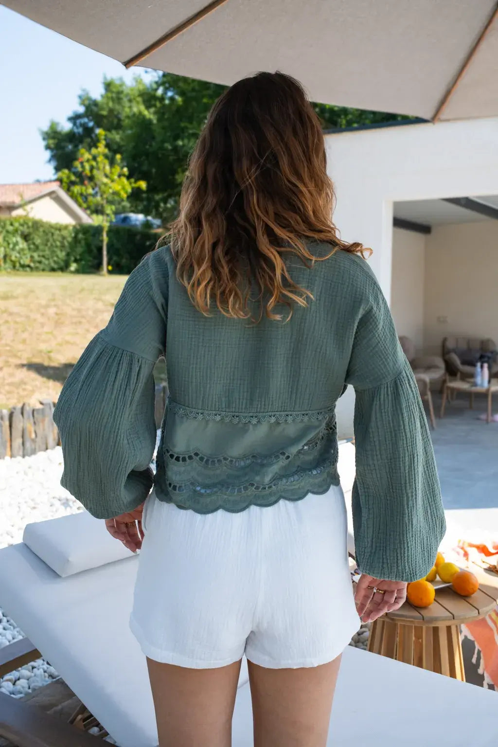 Blouse Clémentine kaki