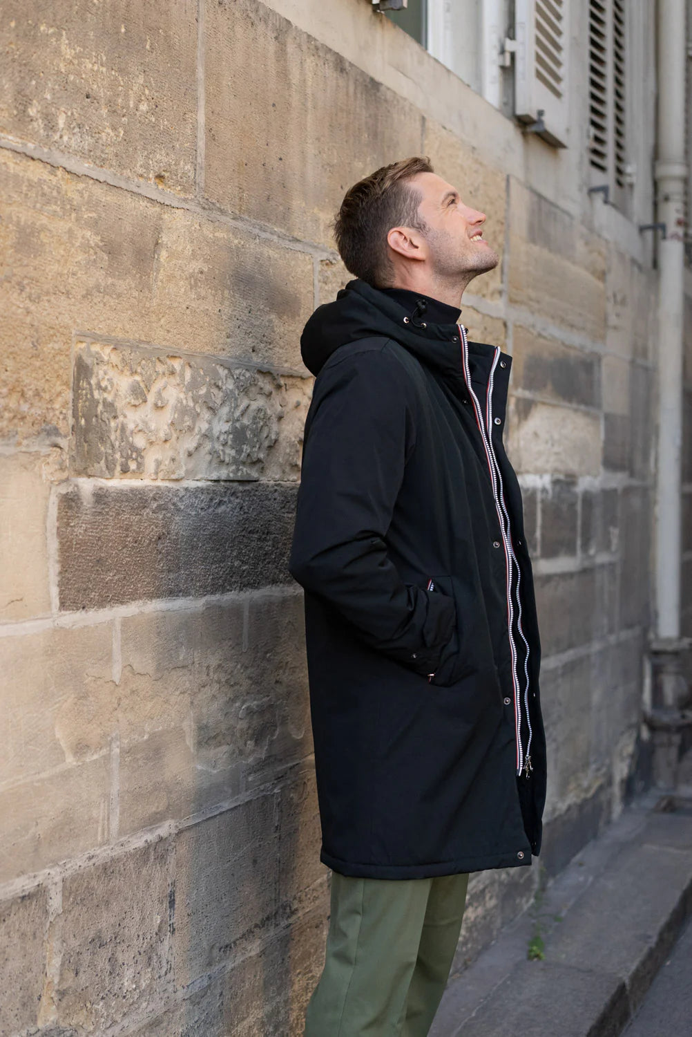 Parka longue fourrée mouton Laura Jo - Eric noire